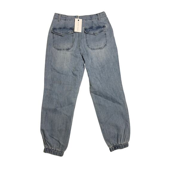 New Risen Los Angeles Chambray Jogger Pants Women's 5/27 Style RDP5118 - Picture 2 of 8